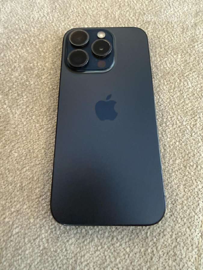 iPhone 15 Pro 128 GB Blue Titanium, baterija 85 % - nuotraukos Nr. 2