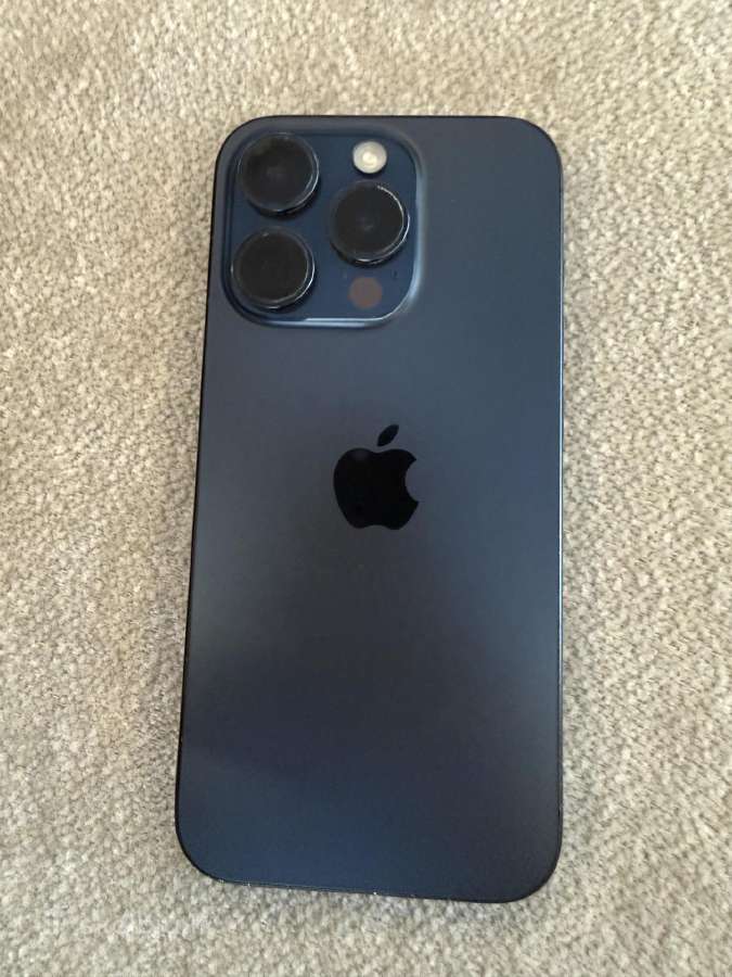 iPhone 15 Pro 128 GB Blue Titanium, baterija 85 % - nuotraukos Nr. 3