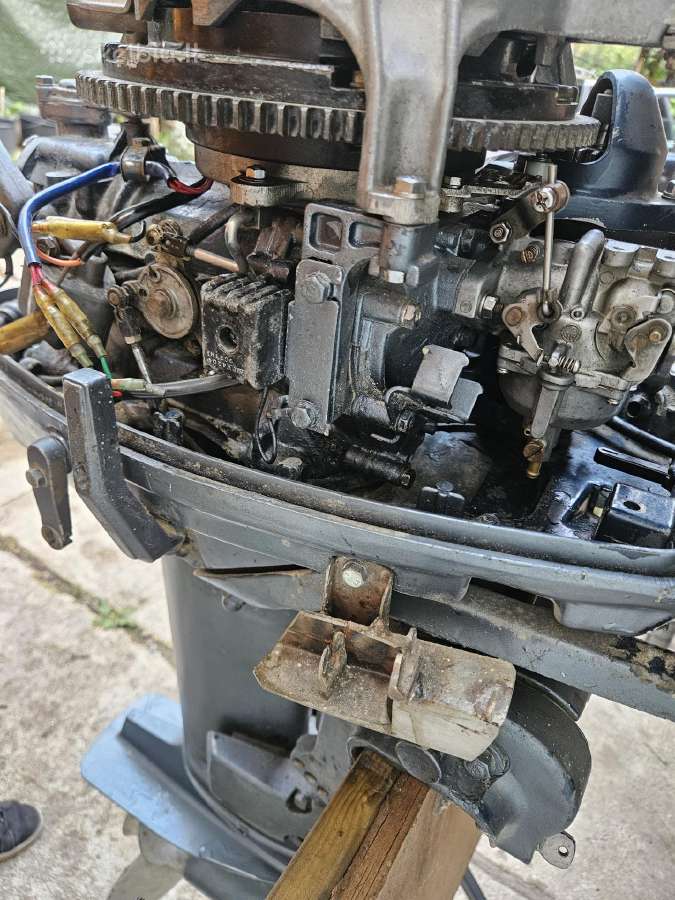 Yamaha 25dm pakabinamas valties variklis El start - nuotraukos Nr. 8