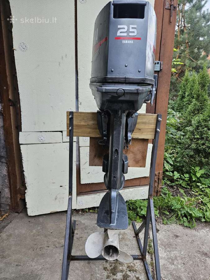 Yamaha 25dm pakabinamas valties variklis El start - nuotraukos Nr. 10
