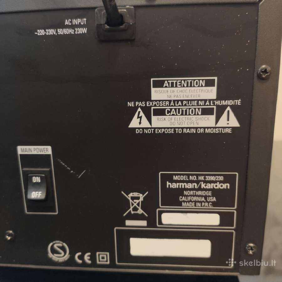 Harman Kardon Hk3390 - nuotraukos Nr. 7