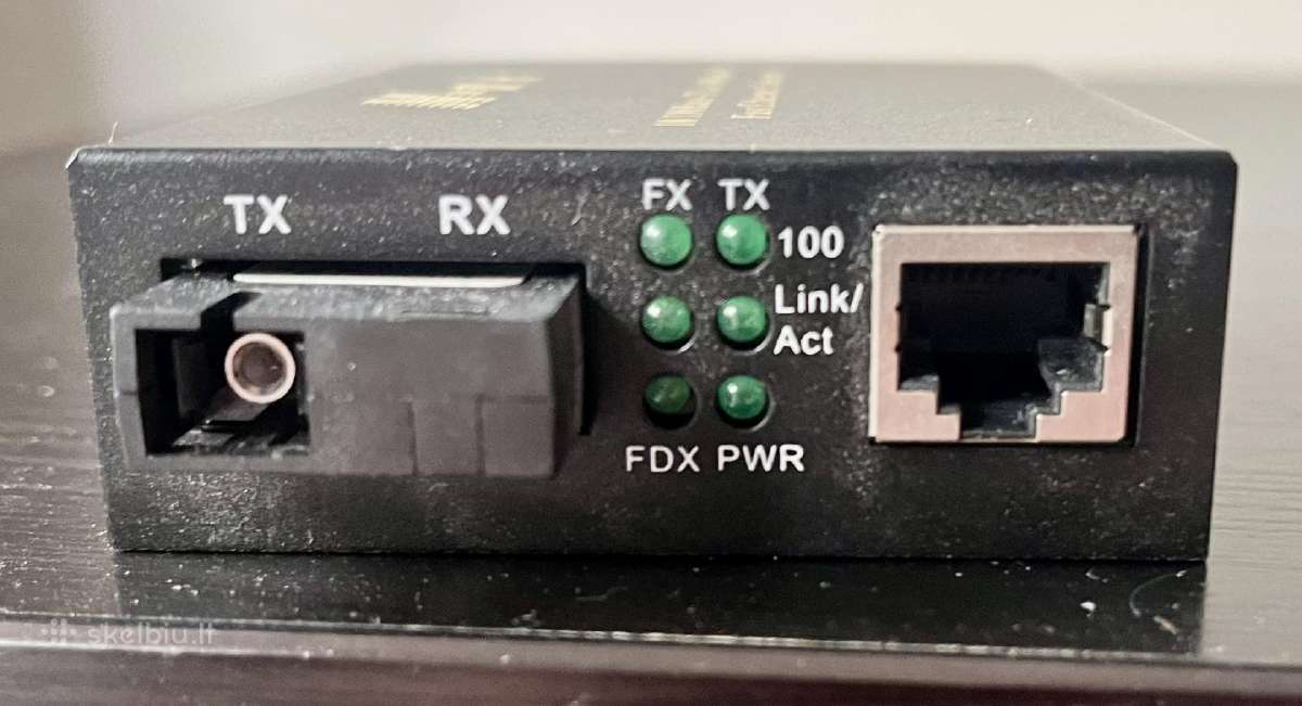 N-net medijos konverteris (Fast Ethernet Media Con - nuotraukos Nr. 2