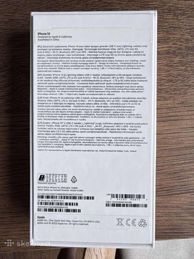 iPhone 14/128/85%/midnight - nuotraukos Nr. 5
