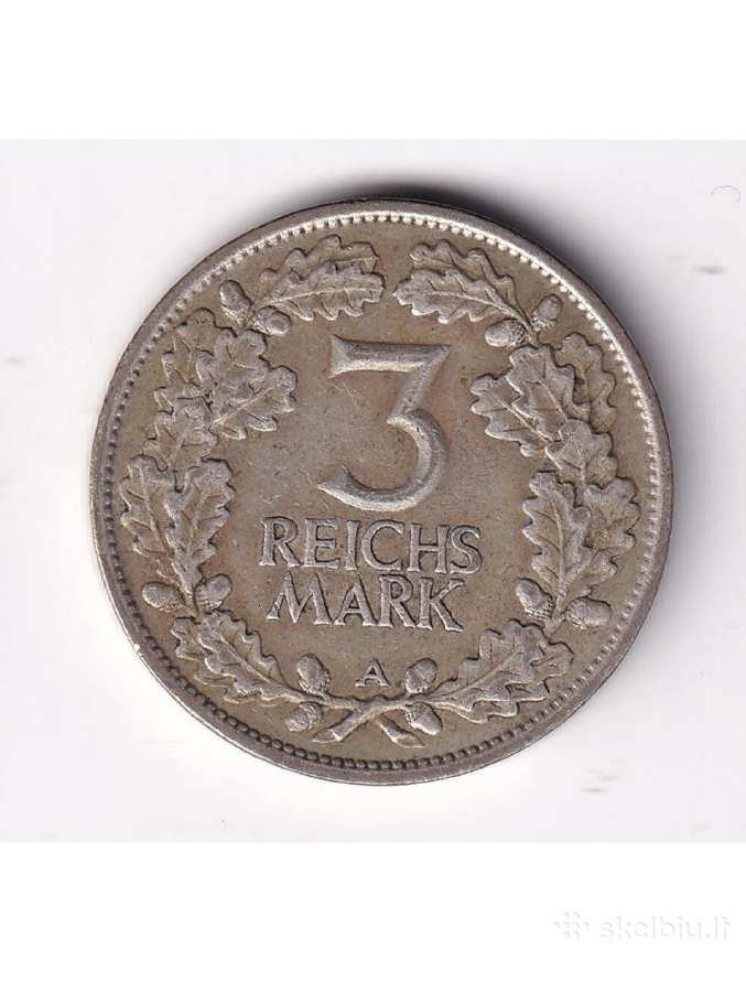 Vokietija 3 reichsmarkės, 1925 - nuotraukos Nr. 2