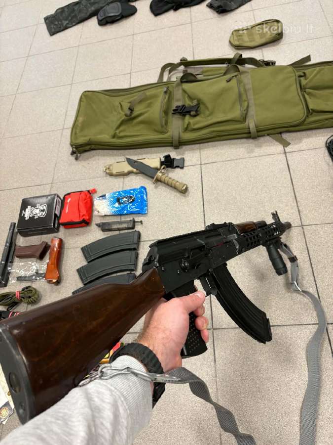 Airsoft komplektas: E&l Ak, Desert Eagle, apranga - nuotraukos Nr. 8