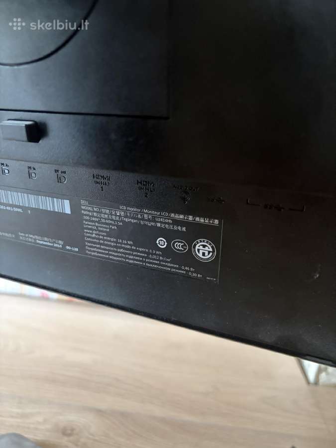 Dell Ultrasharp U2414h 24 Monitorius - nuotraukos Nr. 2