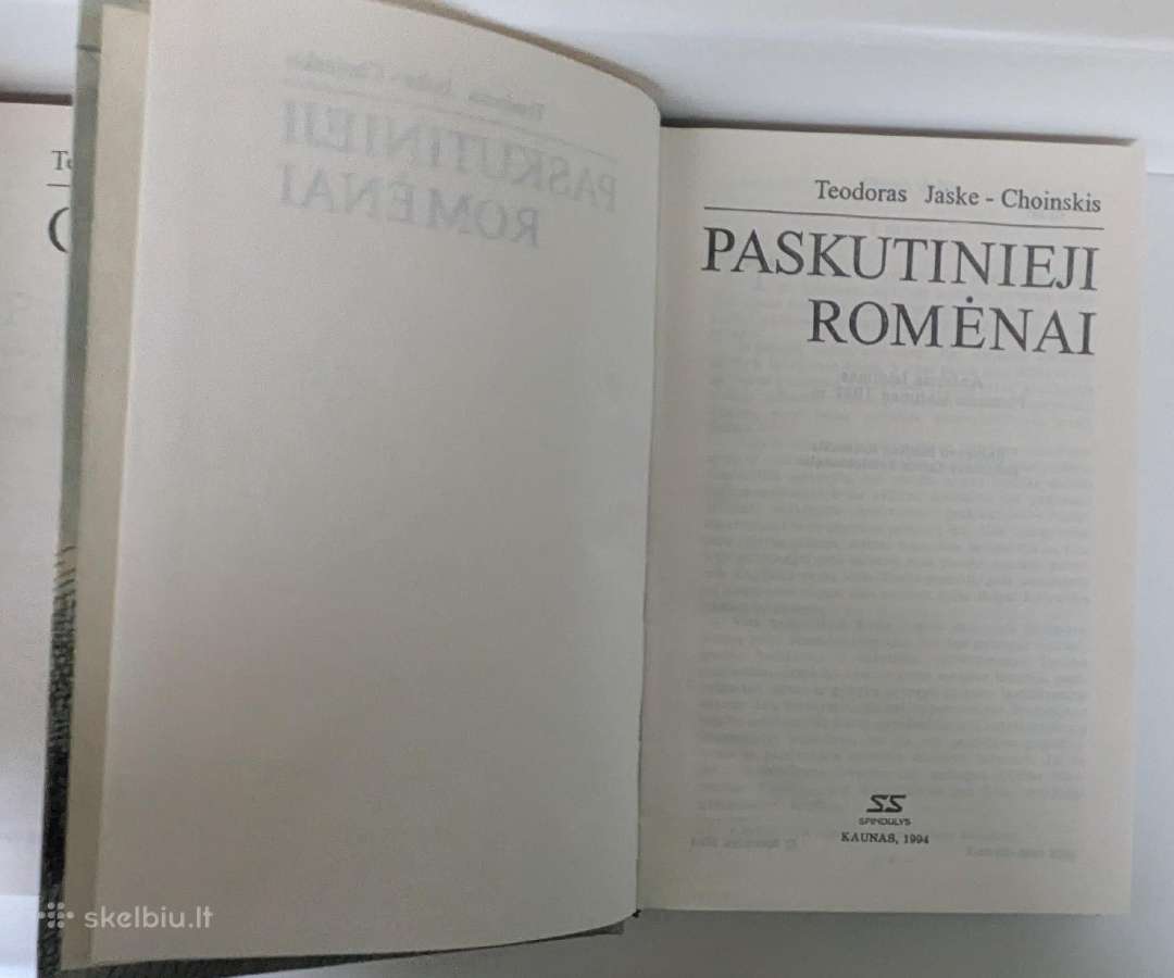 T. Jaske-choinskio istorinių romanų trilogija - nuotraukos Nr. 5