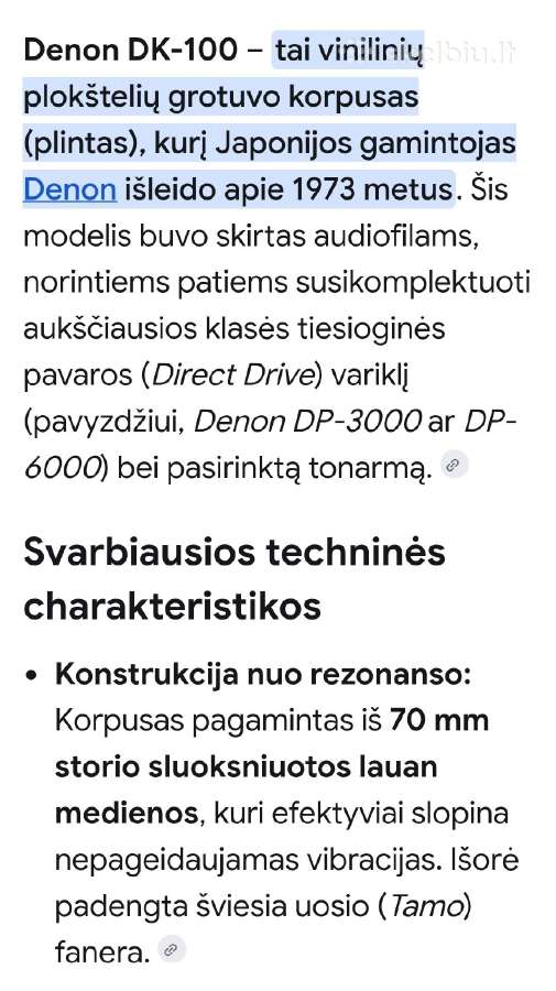 Denon Dk-2000, Dk-100, Dp-5000 - nuotraukos Nr. 17