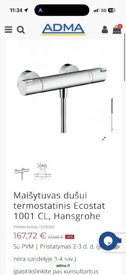 Dušo / vonios maišytuvai - nuotraukos Nr. 3