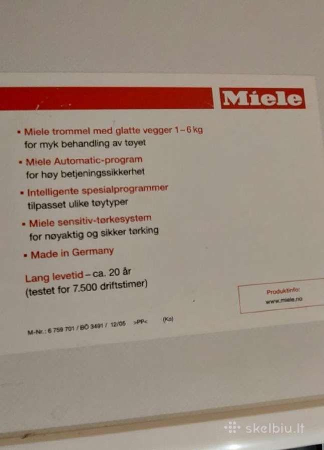 Miele Novotronic T 298 C - nuotraukos Nr. 6