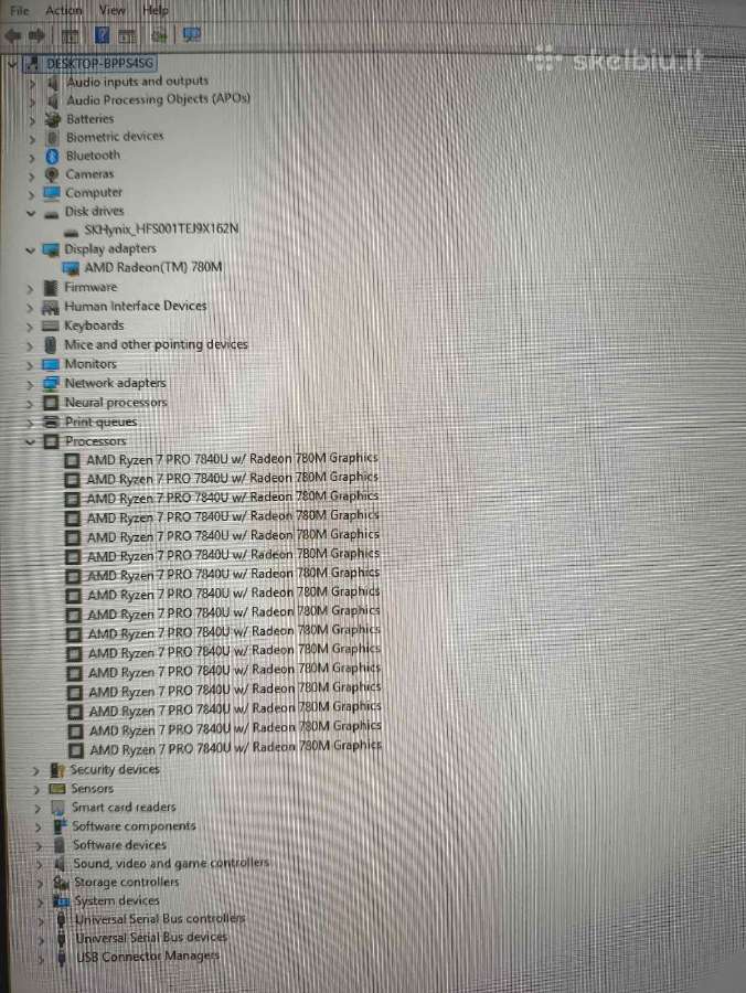 P14s Fhd+ Ryzen 7 7840u 32gb 1tb 1% Metai garantij - nuotraukos Nr. 5