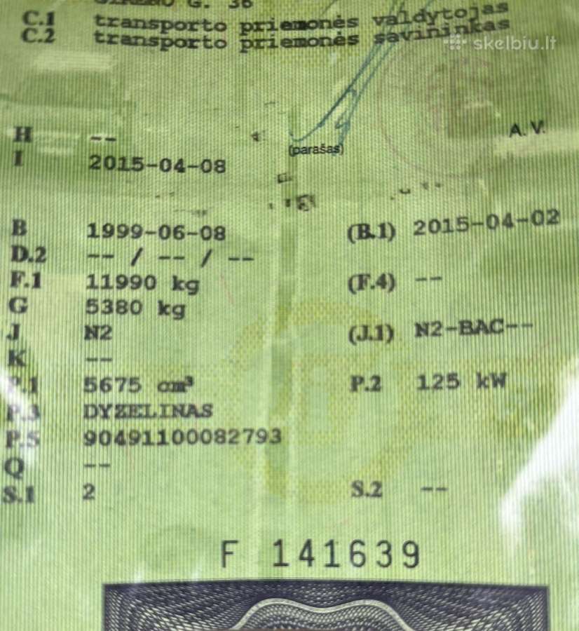 Sunkvežimis Mercedez-benz Atego 1217 - nuotraukos Nr. 6
