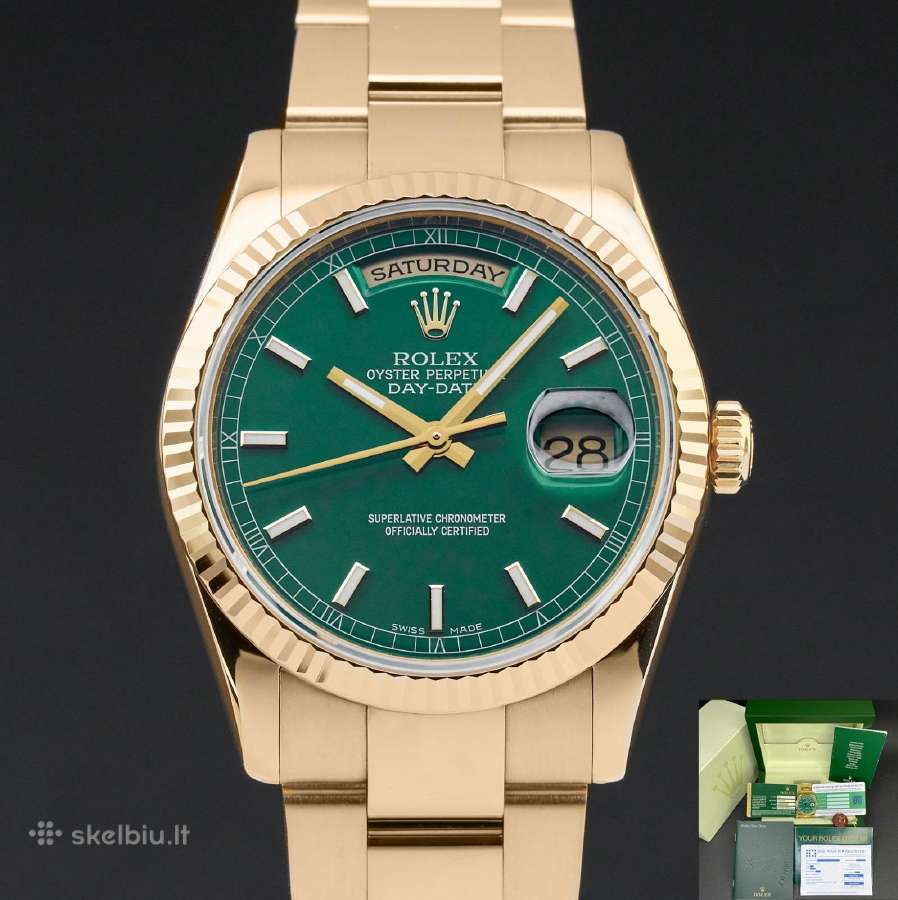 Rolex Daydate 36 auksinis - nuotraukos Nr. 13