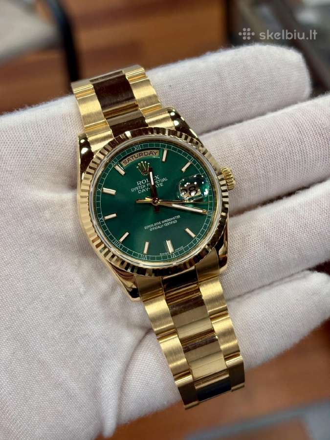 Rolex Daydate 36 auksinis - nuotraukos Nr. 16