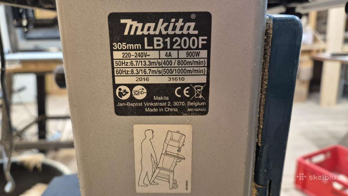Juostinis pjūklas Makita Lb1200f - nuotraukos Nr. 6