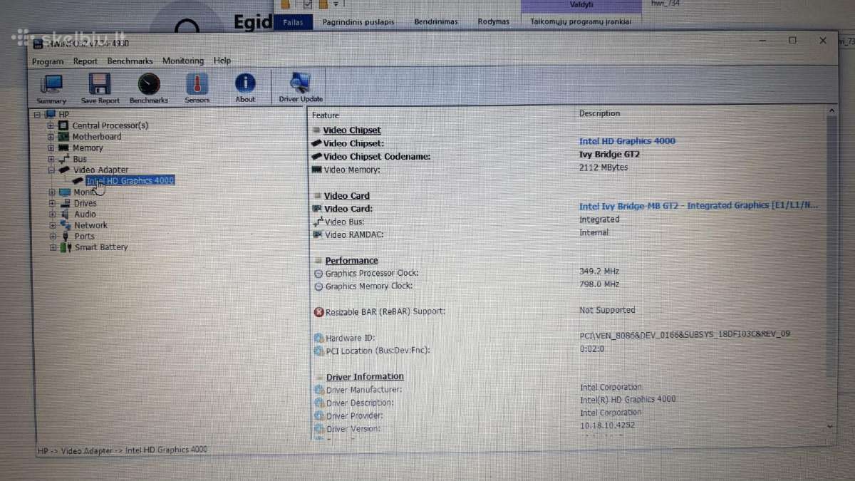 Hp Elitebook folio 9470m:8470p - nuotraukos Nr. 4
