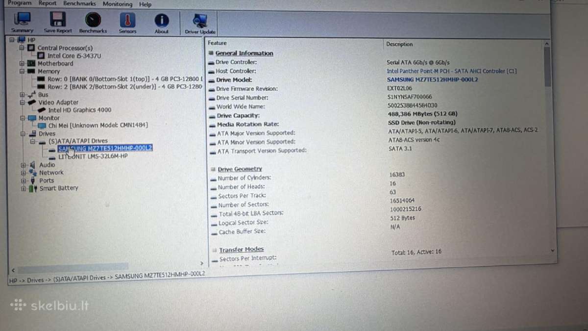 Hp Elitebook folio 9470m:8470p - nuotraukos Nr. 6
