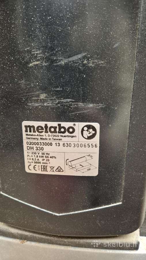 Obliavimo staklės Metabo Dh 330 - nuotraukos Nr. 2