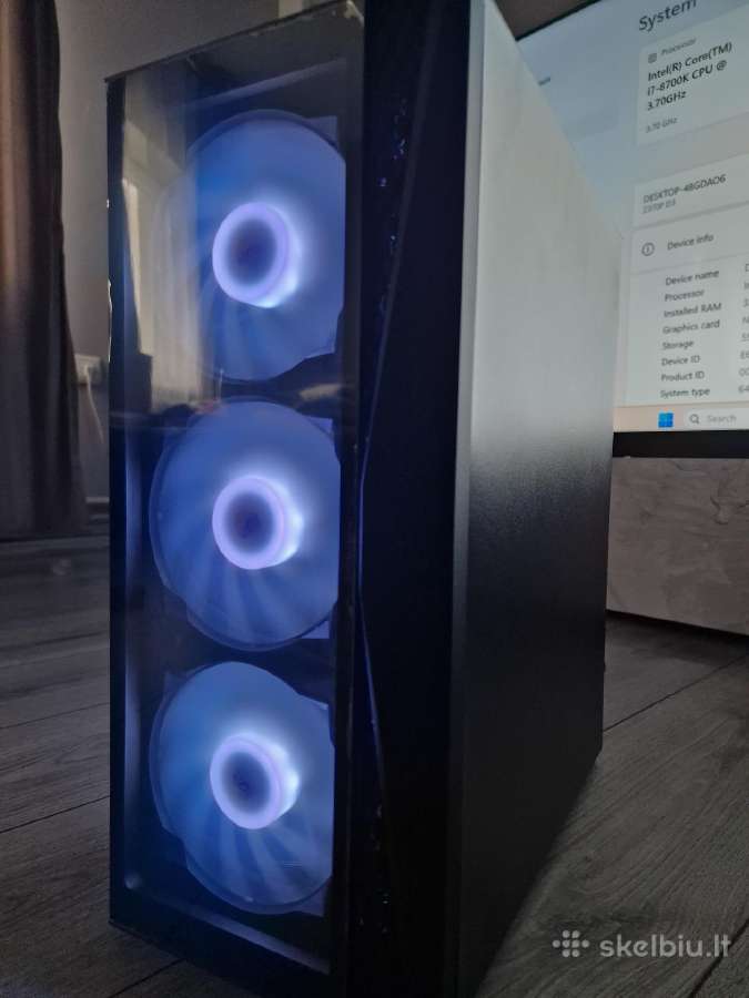 Žaidimų Pc i7-8700k Rtx 3060 Ti 8gb 32gb RAM - nuotraukos Nr. 2