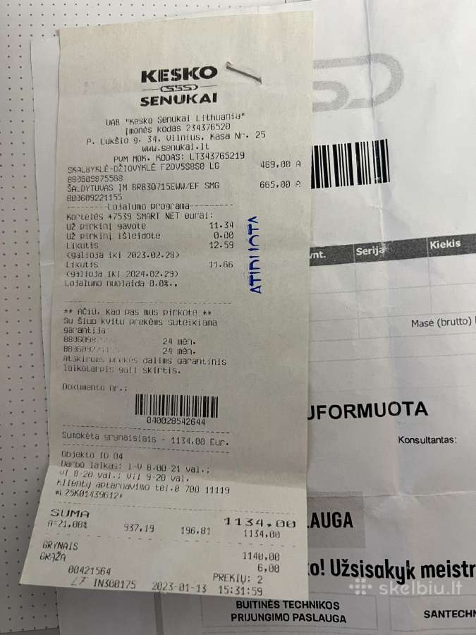 Skalbimo mašina siaura LG - nuotraukos Nr. 12
