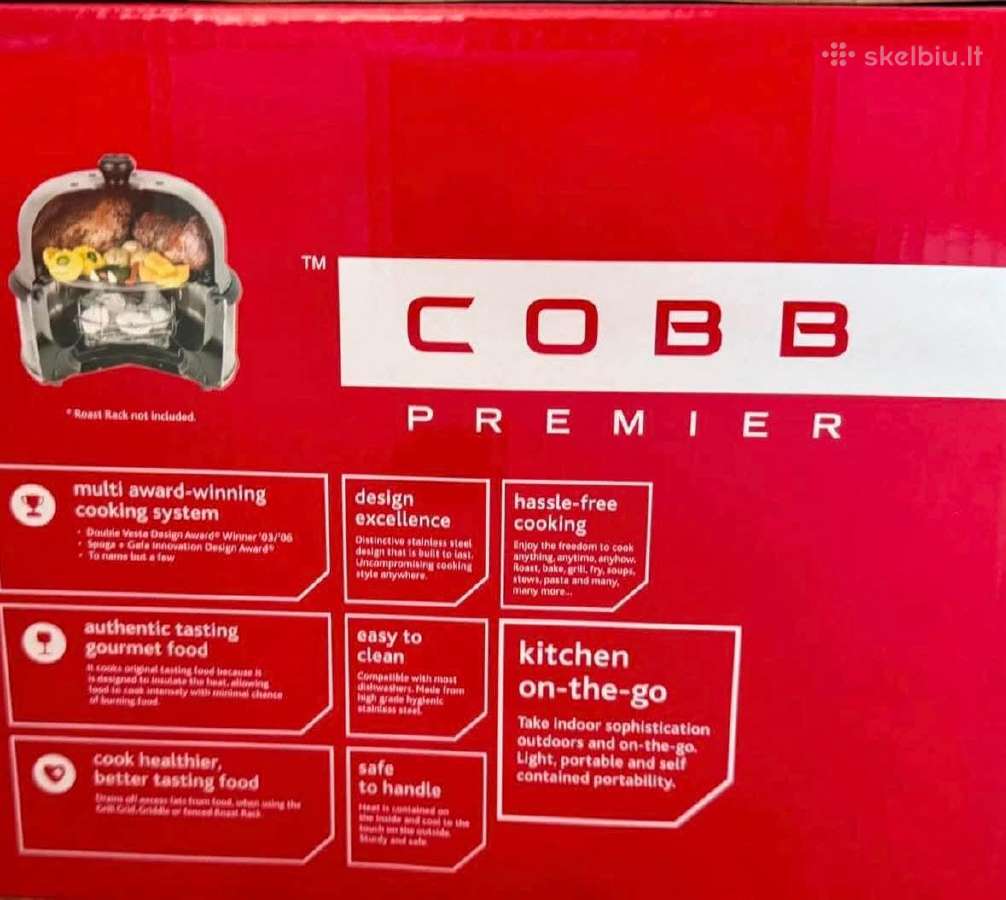 Cobb Premier Gas nešiojamas grilis/kepsninė - nuotraukos Nr. 3