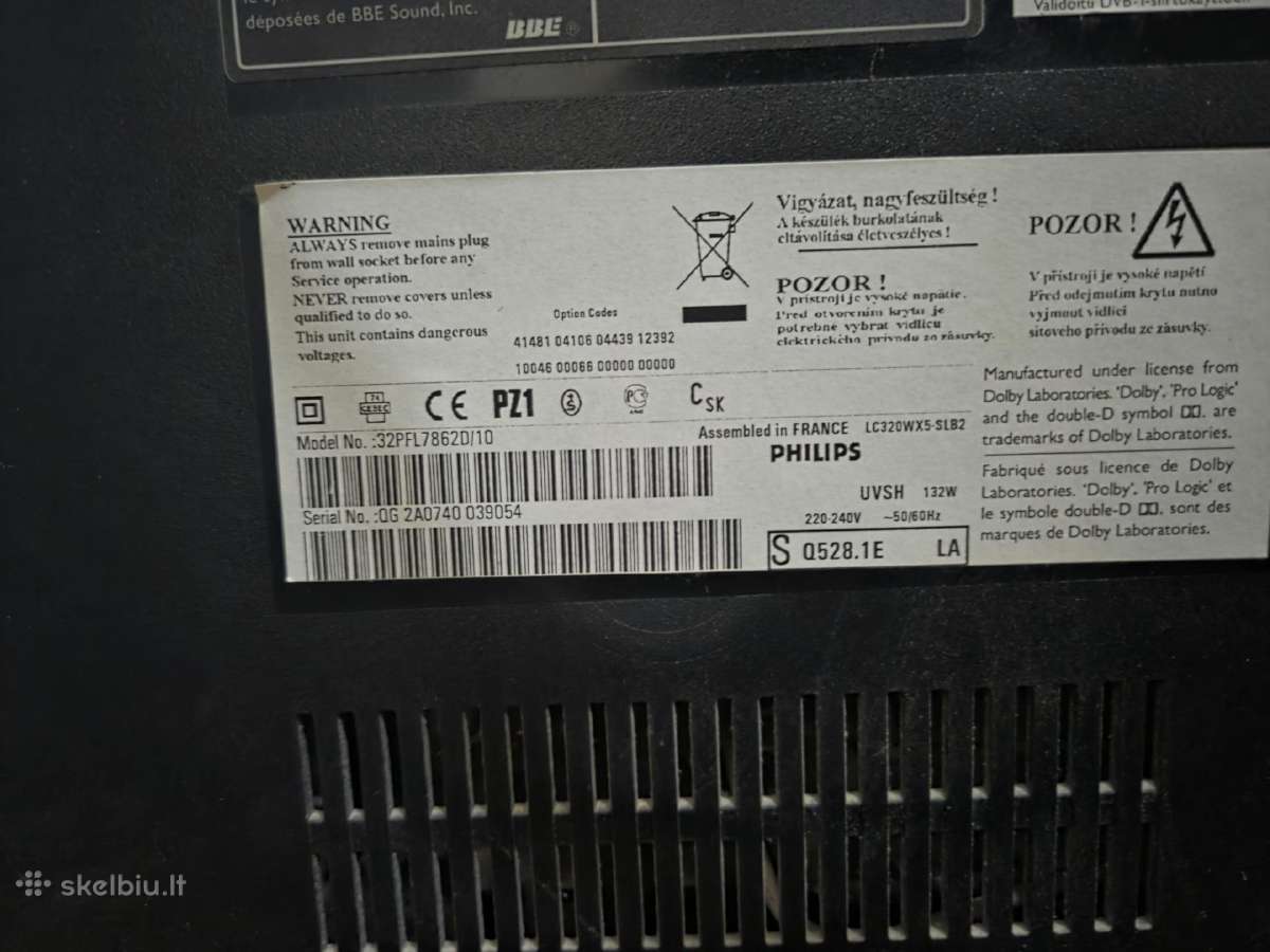 Paduodamas Philips 32" apie 82cm - nuotraukos Nr. 2