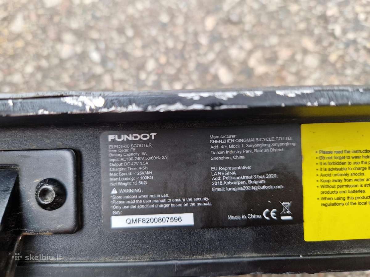 Vaikiškas elektrinis paspirtukas Fundot. - nuotraukos Nr. 4