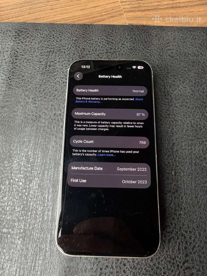 iPhone 15 Pro 128gb Natural Titanium - nuotraukos Nr. 4