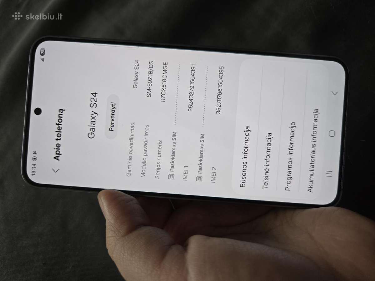 Samsung S24 128gb - nuotraukos Nr. 2