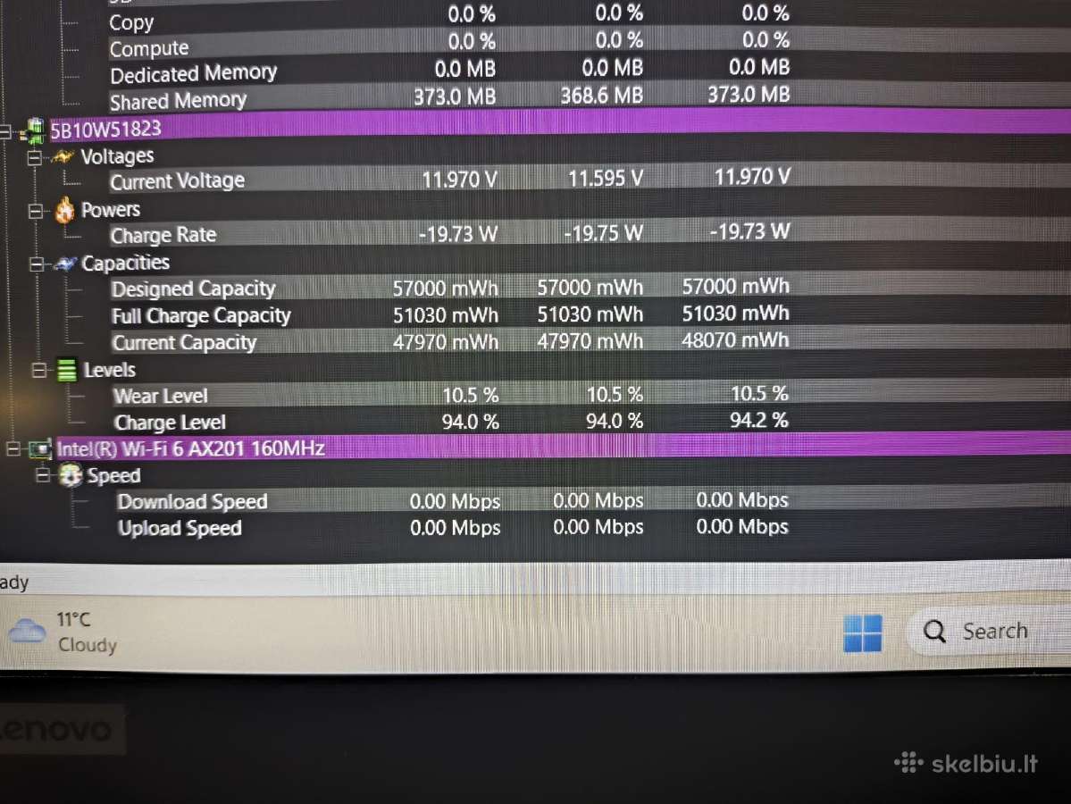 P15s 15.6 Fhd Ips i5-1135g7 16/512gb UK Kb 10% - nuotraukos Nr. 7