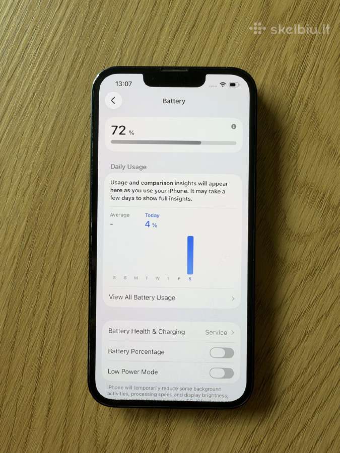 Naudotas iPhone 13, originali pakuotė ir ausinukai - nuotraukos Nr. 6