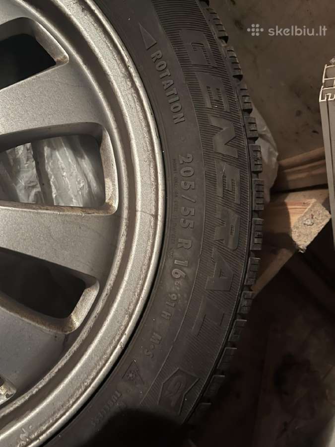 Opel ratlankiai su padangomis R16 - nuotraukos Nr. 2
