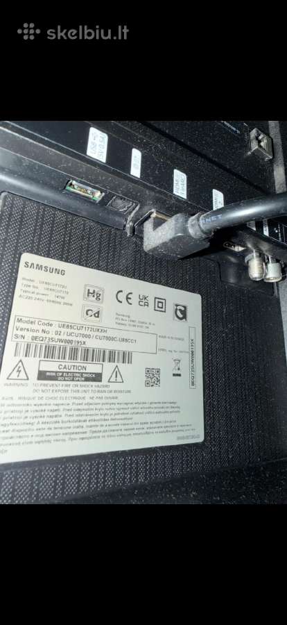 Samsung TV Ue85cu7172u Su defektu, ekranas geras - nuotraukos Nr. 2