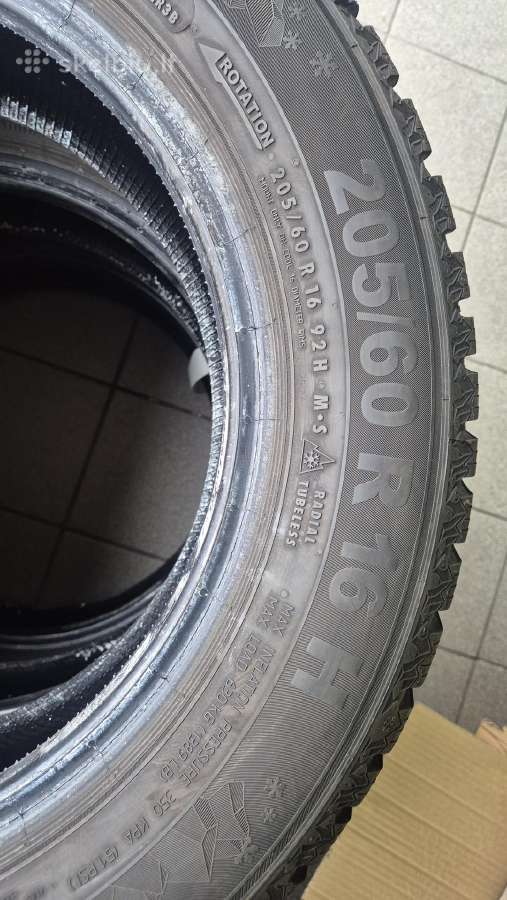 Keturios žieminės 205/60 R16 Semperit - nuotraukos Nr. 6