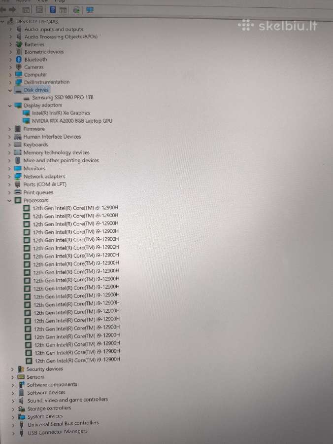 Precision 5570 15.6 i9-12900h 32gb 1tb Rtx A2000 8 - nuotraukos Nr. 5