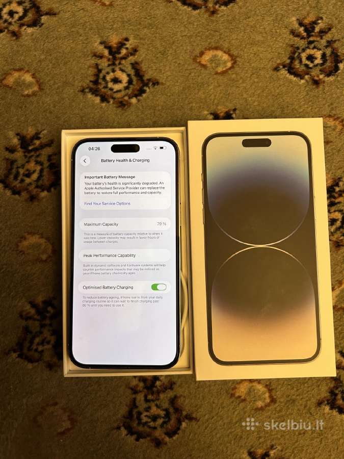 iPhone 14 pro max 128 GB - nuotraukos Nr. 3