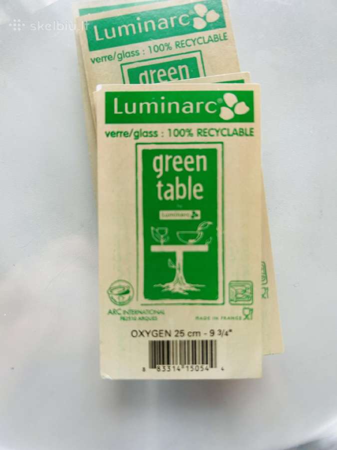 6 Luminarc 25 cm skaidrios lekštes dekupażui - nuotraukos Nr. 4