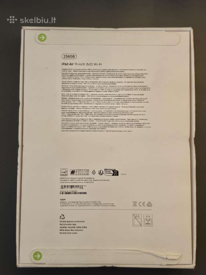 Naujas Apple iPad Air 11 M2, 256 GB, WiFi - nuotraukos Nr. 2