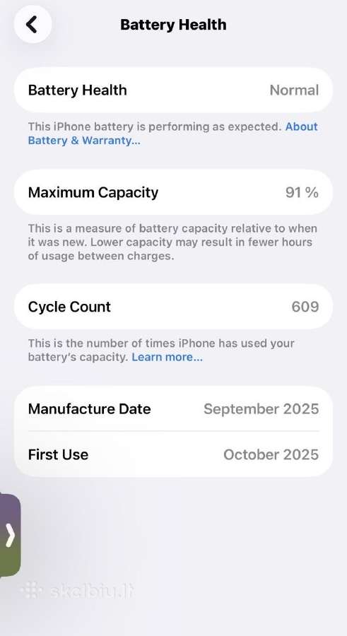 Apple iPhone 17 (256 GB) - nuotraukos Nr. 8