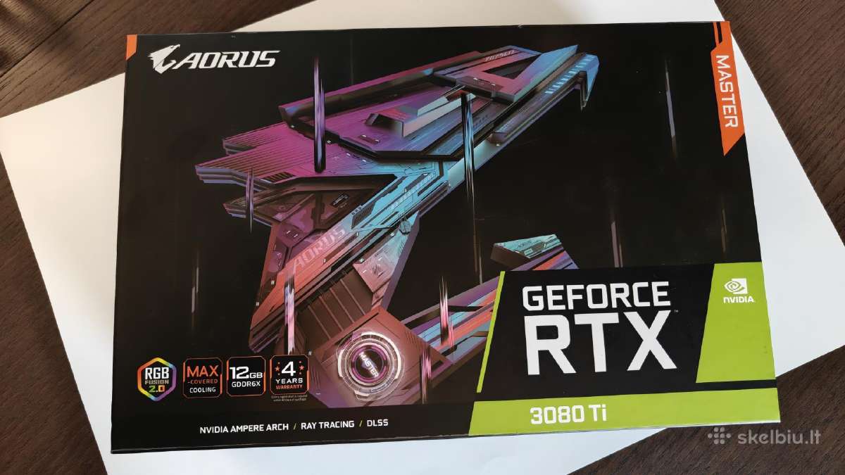 Gigabyte Rtx 3080 Ti Aorus Master 12gb Vram - nuotraukos Nr. 5