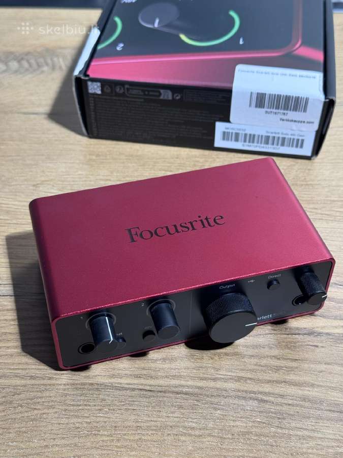 Focusrite scarlett 4th gen solo - nuotraukos Nr. 4