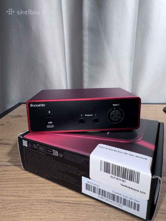 Focusrite scarlett 4th gen solo - nuotraukos Nr. 5