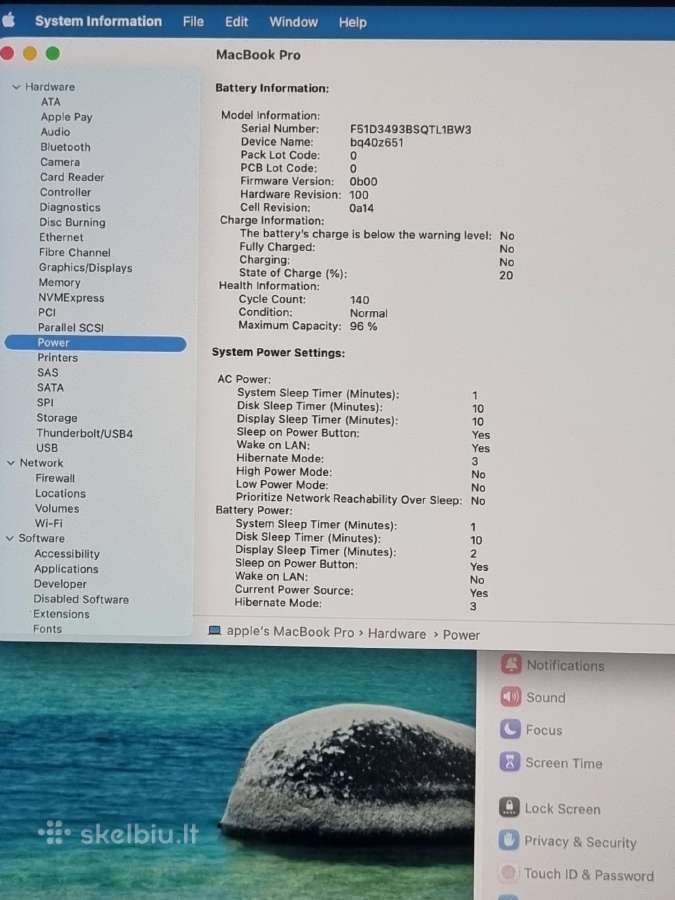 Apple MacBook Pro 16 M1 Max 32 GB RAM 1 TB - nuotraukos Nr. 10