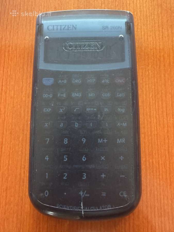 Naudotas skaičiuotuvas Citizen Sr- 260n - nuotraukos Nr. 2