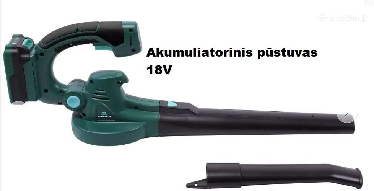 Lapų pūstuvas siurblys elektrinis akumuliatorinis - nuotraukos Nr. 7