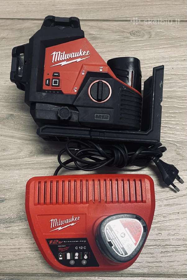 Milwaukee 3ašiu lazeris - nuotraukos Nr. 3