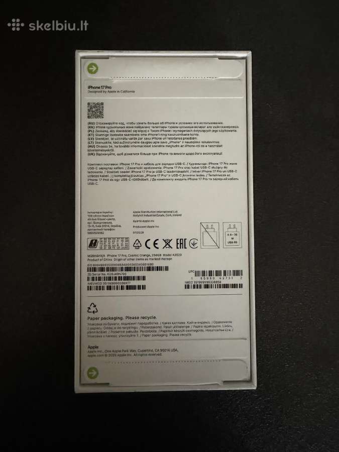 iPhone 17 Pro 256gb Orange – 100% baterija - nuotraukos Nr. 3