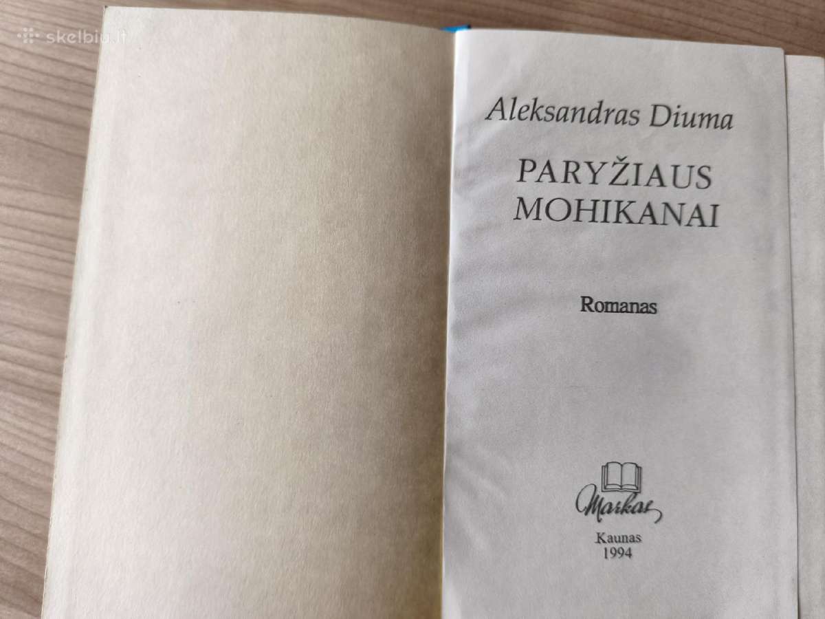A. Diuma "Paryžiaus Mohikanai (2 knygos)" - nuotraukos Nr. 4