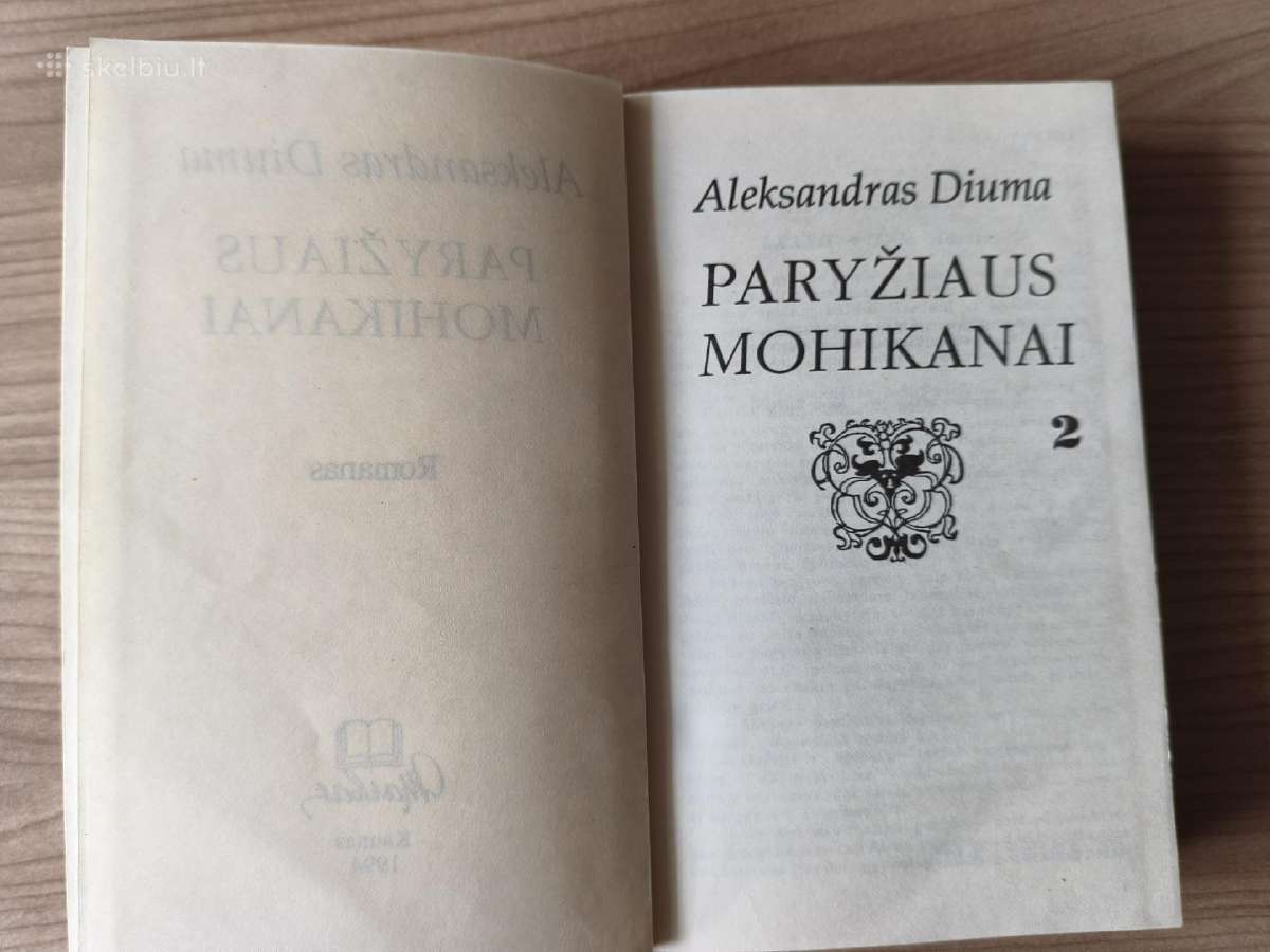 A. Diuma "Paryžiaus Mohikanai (2 knygos)" - nuotraukos Nr. 10