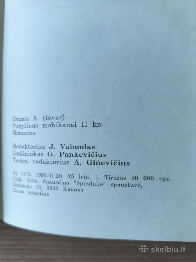 A. Diuma "Paryžiaus Mohikanai (2 knygos)" - nuotraukos Nr. 14